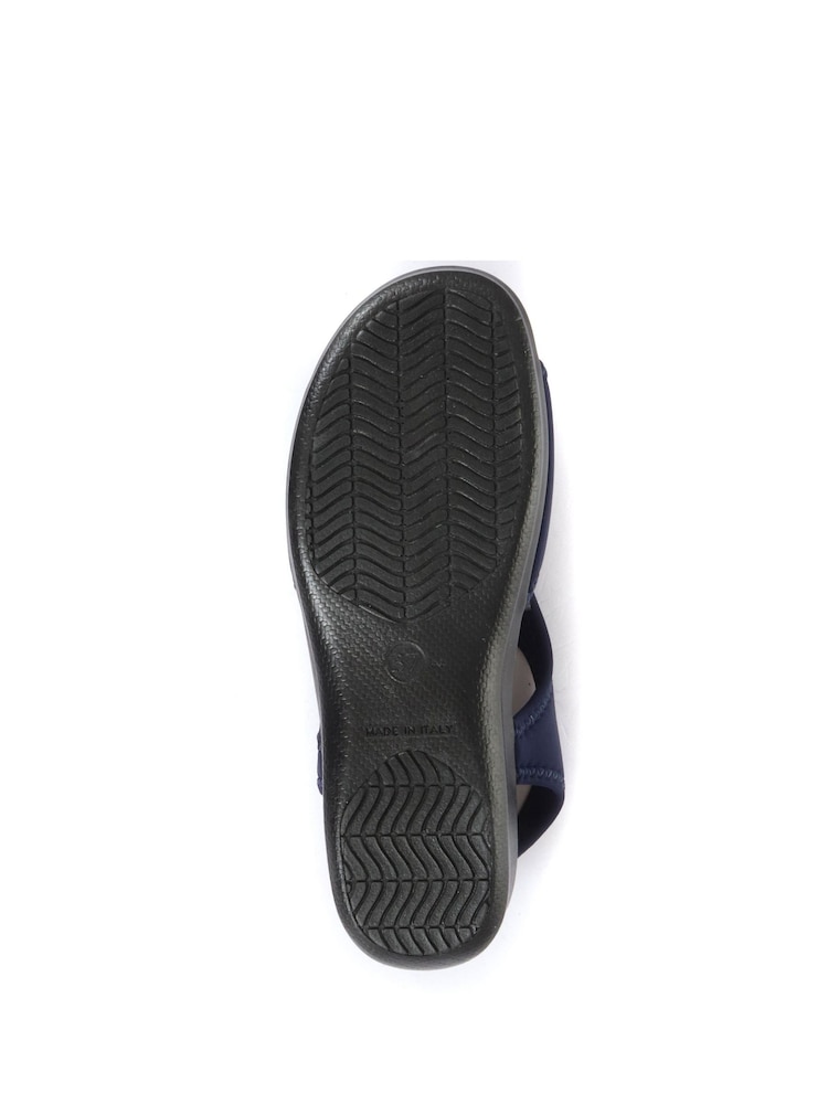 Pavers Blue Ladies Stretch Sandals - Image 6 of 6