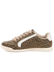 Rocket Dog Brown Bolt Kitty Leopard Trainers - Image 6 of 8