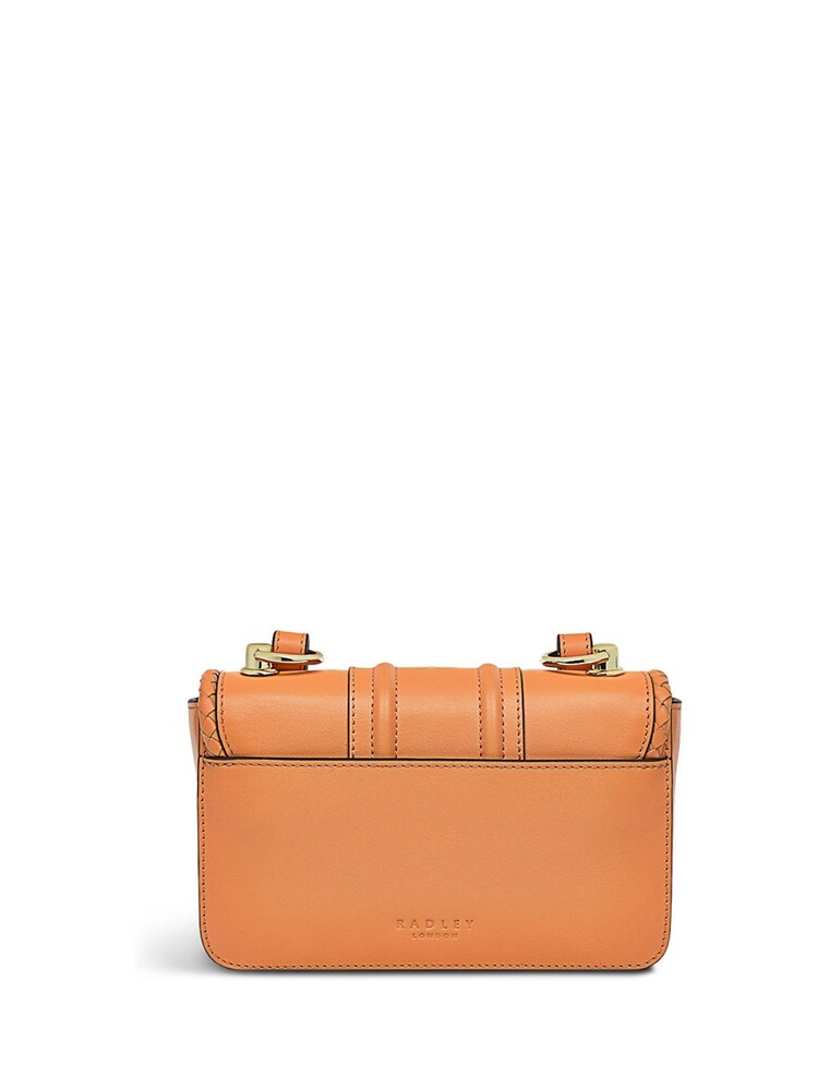 Radley London Mini Orange Hanley Close Weave Flapover Cross-Body Bag - Image 2 of 4