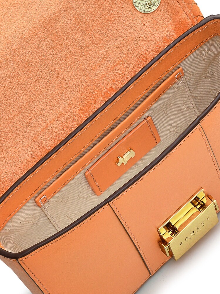 Radley London Mini Orange Hanley Close Weave Flapover Cross-Body Bag - Image 4 of 4