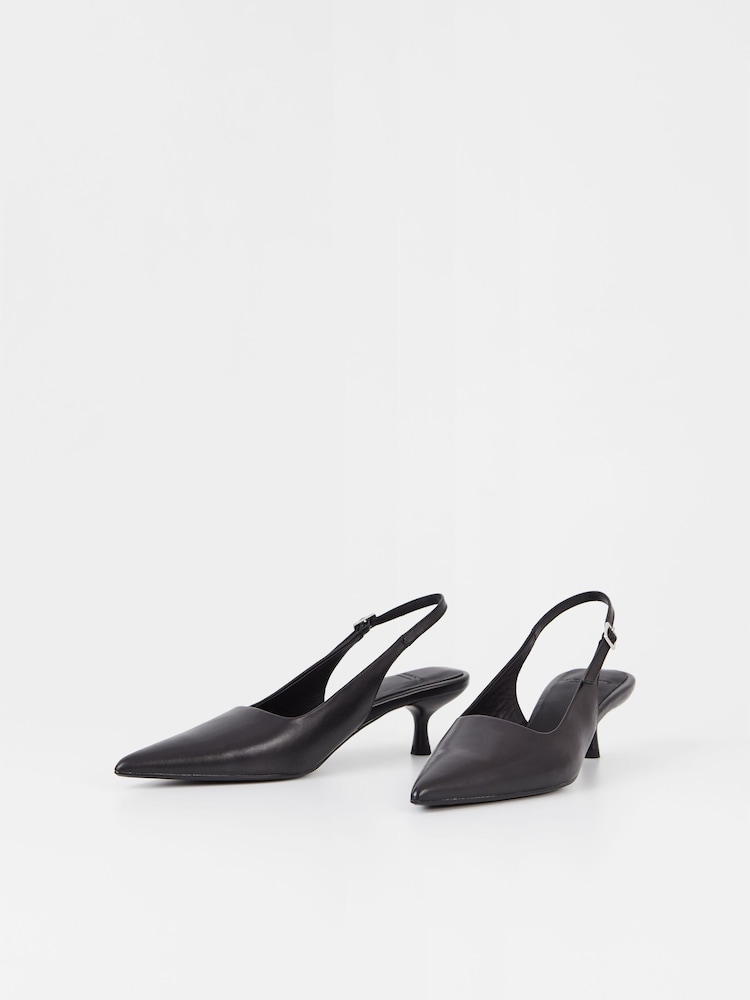 Vagabond Shoemakers Lykke Slingback Kitten črna čevlji z visoko peto - Slika 2 iz 3