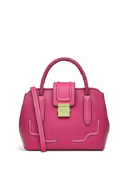 Radley London Pink Liverpool Street 2.0 Weave Small Zip Top Multiway Bag - Image 2 of 5