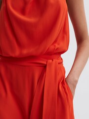 Reiss Orange Riley Cowl Neck Wide Leg Jumpsuit - Image 3 of 5
