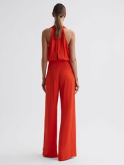 Reiss Orange Riley Cowl Neck Wide Leg Jumpsuit - Image 4 of 5