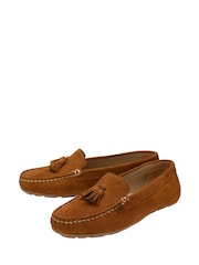 Ravel Brown Leather Loafers - Image 2 of 4