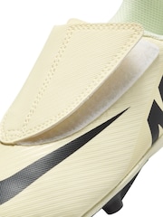 Nike Cream Kids Mercurial Vapor 15 Club Firm Ground Football Boots - Image 8 of 10