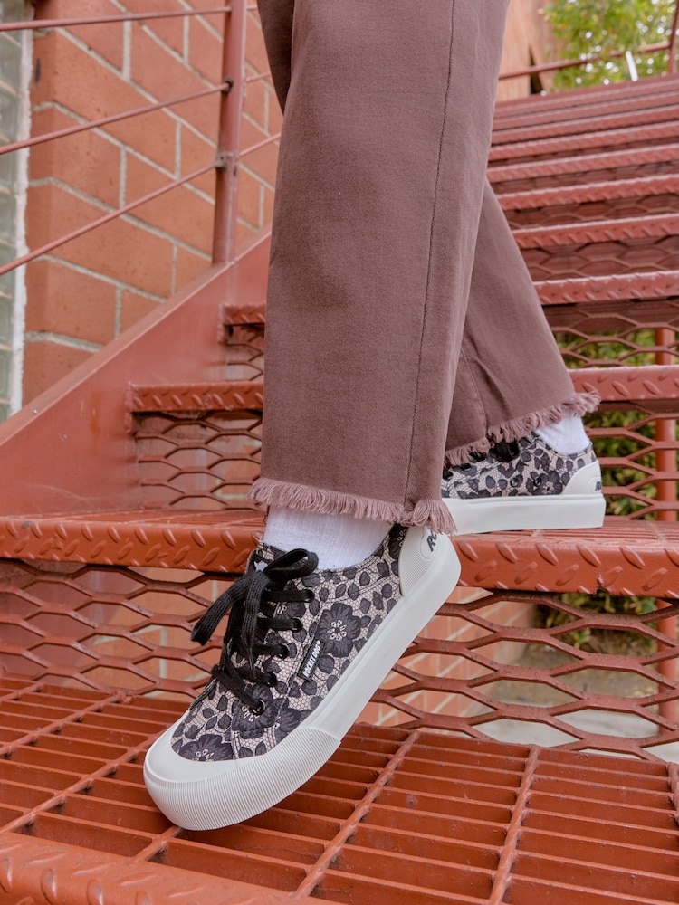 Rocket Dog Black Jazzin Plus Dahlia Trainers - Image 1 of 10 Rocket Dog Black Jazzin Plus Dahlia Trainers - Image 1 of 10