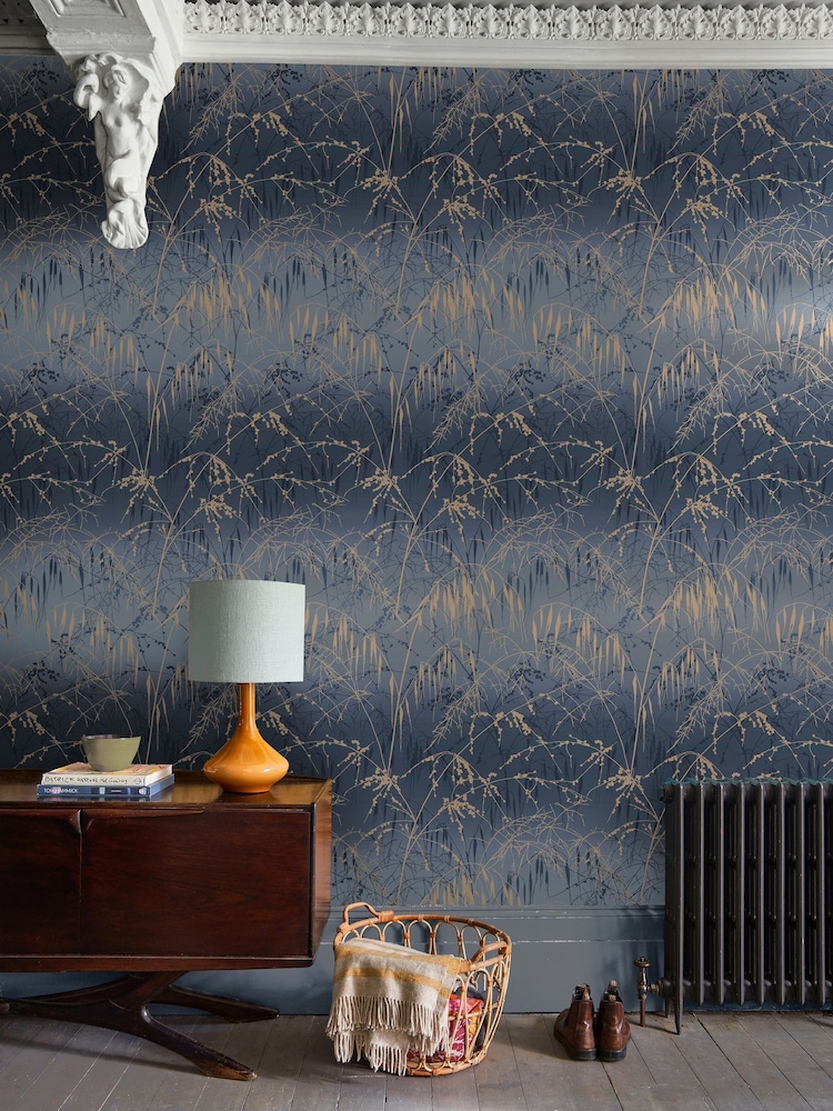 Clarissa Hulse Smoke Meadow Grass 10M Wallpaper - Image 1 of 3 Clarissa Hulse Smoke Meadow Grass 10M Wallpaper - Image 1 of 3