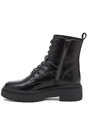 Rocket Dog Black Prima Grinnel Pu Lace Up Ankle Boots - Image 4 of 6