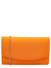 Ravel Orange Clutch Bag with Chain - Image 1 of 4