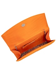Ravel Orange Clutch Bag with Chain - Image 3 of 4