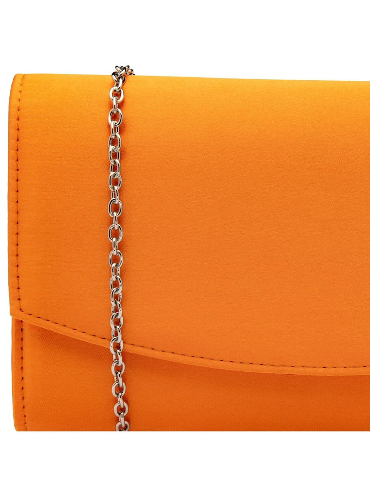 Ravel Orange Clutch Bag with Chain - Image 4 of 4