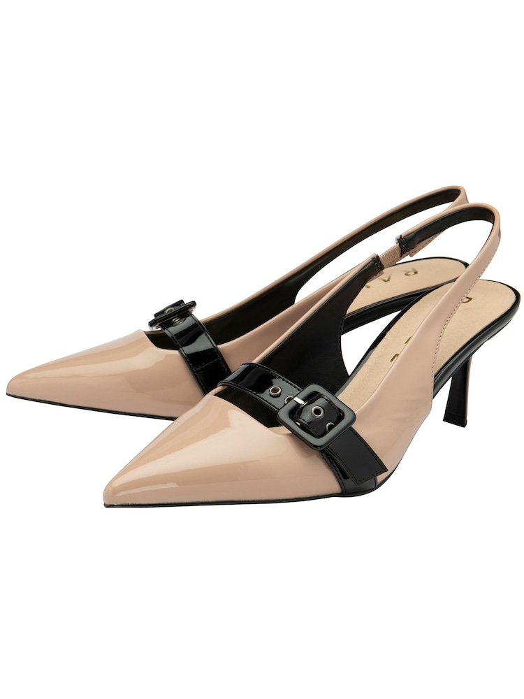 Ravel Nude Slingback Court Shoes - Image 2 of 4