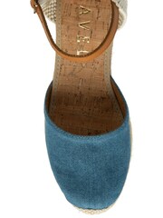 Ravel Blue Ankle Strap Wedge Espadrilles - Image 3 of 3