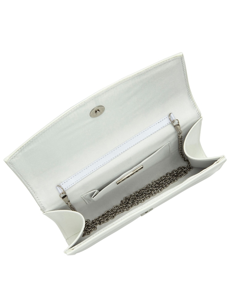 Weiß - Ravel Clutch mit Kettenriemen - Bild 4 von 4