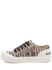 Rocket Dog Natural Jazzin Plus Nala Cotton Trainers - Image 8 of 10