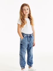 Blue Denim 100% Cotton Joggers (3-16yrs) - Image 1 of 6