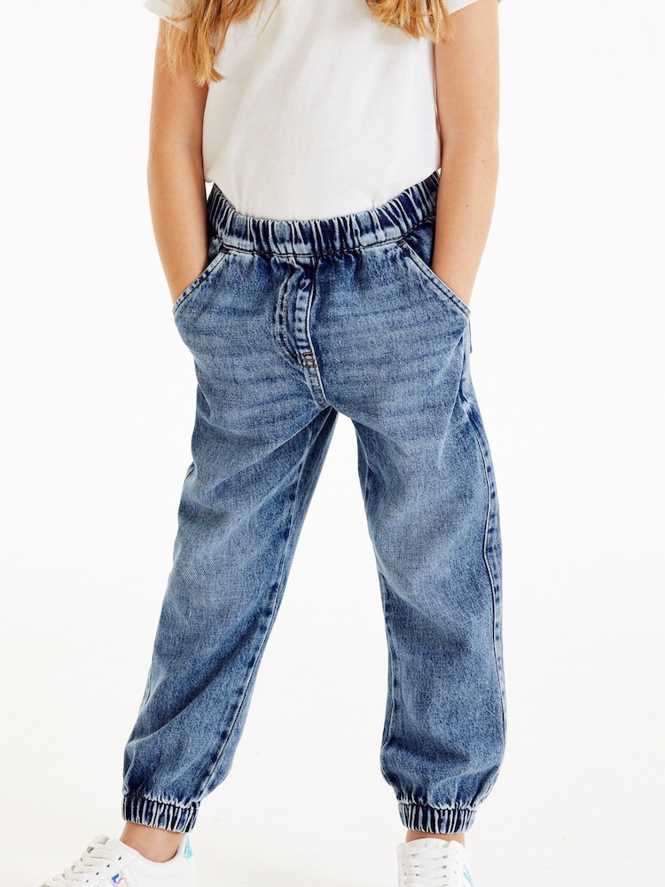 Blue Denim 100% Cotton Joggers (3-16yrs) - Image 2 of 6