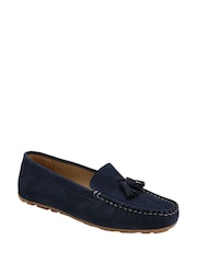 Ravel Blue Leather Loafers - Image 1 of 4