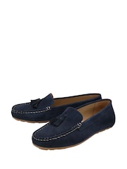 Ravel Blue Leather Loafers - Image 2 of 4