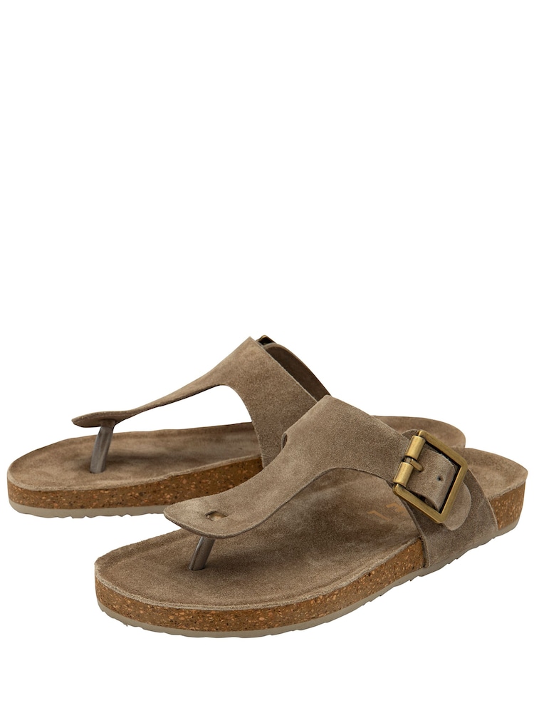 Ravel Natural Leather Toe-Post Sandals - Image 2 of 4 Ravel Natural Leather Toe-Post Sandals - Image 2 of 4