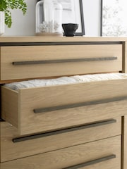 Bentley Designs Natural Rimini Oak 5 Drawer Chest - Image 1 of 3