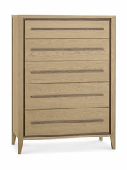 Bentley Designs Natural Rimini Oak 5 Drawer Chest - Image 2 of 3