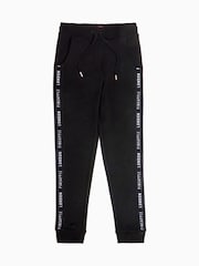 Pineapple Black 100% Cotton Exclusive Jacquard Joggers - Image 4 of 4