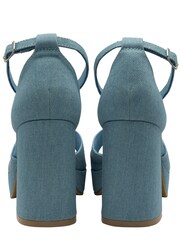 Ravel Blue Open Toe Platform Sandals - Image 3 of 4