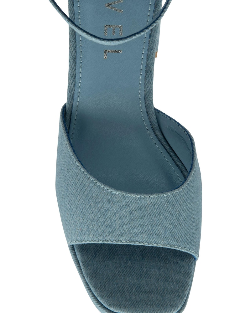 Ravel Blue Open Toe Platform Sandals - Image 4 of 4 Ravel Blue Open Toe Platform Sandals - Image 4 of 4