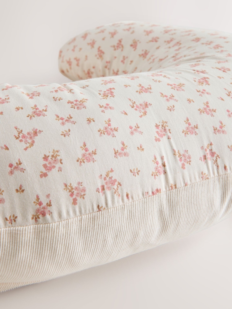 Pink Ditsy Floral Nursing Pillow - Image 6 of 6 Pink Ditsy Floral Nursing Pillow - Image 6 of 6