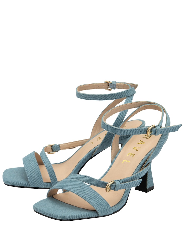 Ravel Blue Open Toe Strappy Sandals - Image 2 of 4 Ravel Blue Open Toe Strappy Sandals - Image 2 of 4