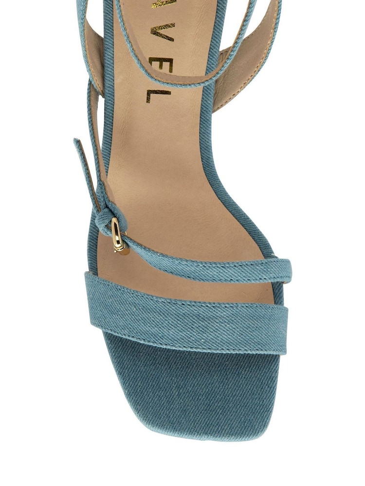 Ravel Blue Open Toe Strappy Sandals - Image 4 of 4 Ravel Blue Open Toe Strappy Sandals - Image 4 of 4