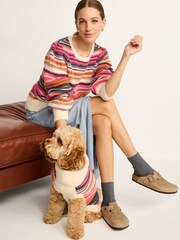 Multi Bright Stripe Dog Jumper - Image 2 of 6