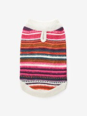 Multi Bright Stripe Dog Jumper - Image 6 of 6