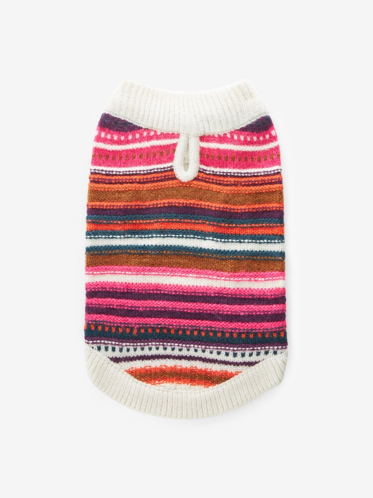 Multi Bright Stripe Dog Jumper - Image 6 of 6