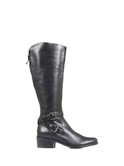 Jones Bootmaker Phoebe L Calf Leather Knee-High Black Boots - Image 2 of 6