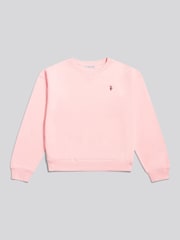 U.S. Polo Assn. Pink Double Horsemen Crew Neck Sweatshirt - Image 1 of 2