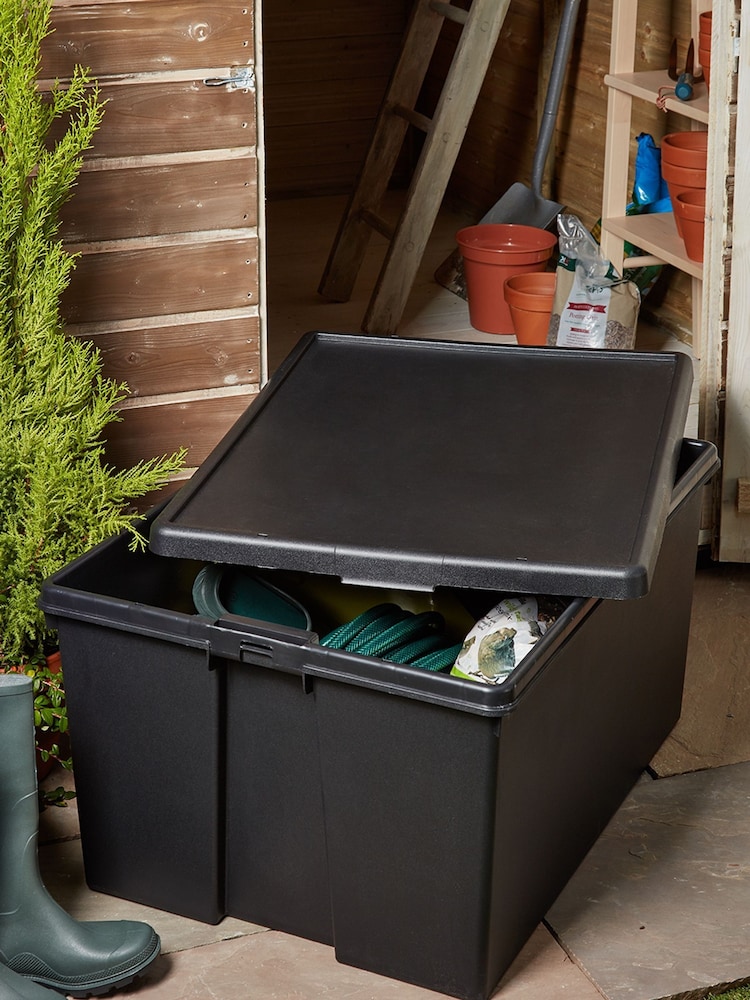 Wham Black Bam 150L Heavy Duty Plastic Storage Box with Lid - Image 2 of 2