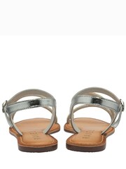 Ravel Silver Flat Leather Gem Sandals - Image 3 of 4