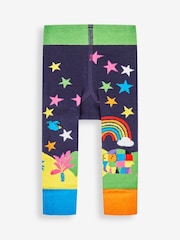 JoJo Maman Bébé Indigo Elmer Leggings - Image 2 of 3