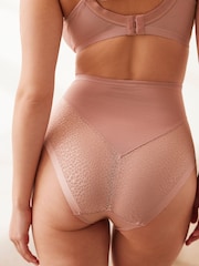 Rosérosa - Bauchformender Slip aus Netzstoff mit Animalprint - Bild 3 von 5