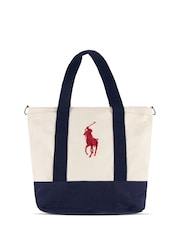 Polo Ralph Lauren White Pony Tote Bag - Image 1 of 7