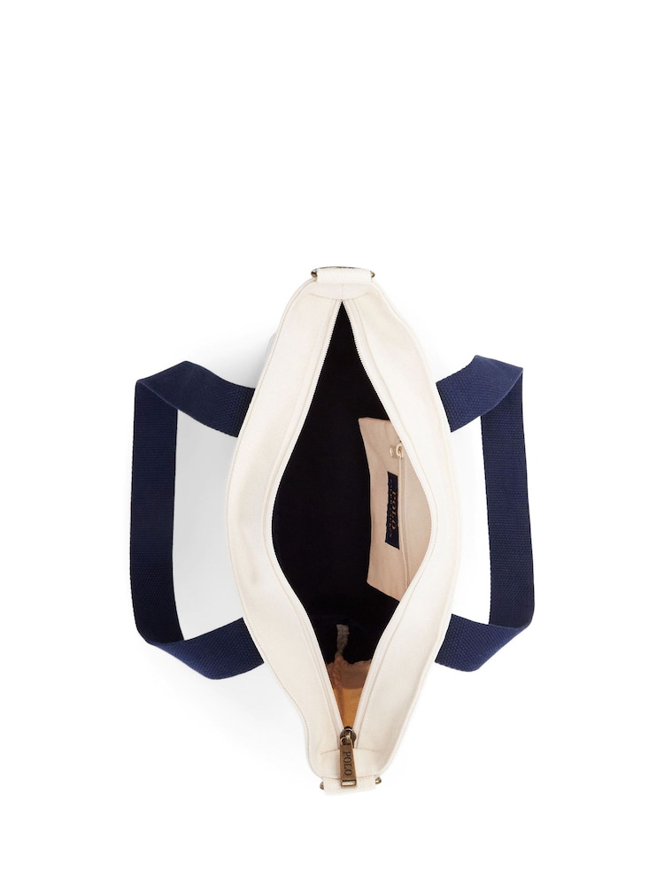 Polo Ralph Lauren White Pony Tote Bag - Image 7 of 7 Polo Ralph Lauren White Pony Tote Bag - Image 7 of 7