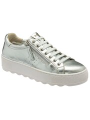 Ravel Silver Zip Up Casual Trainers - Image 1 of 4