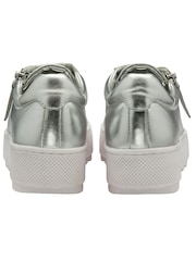 Ravel Silver Zip Up Casual Trainers - Image 3 of 4