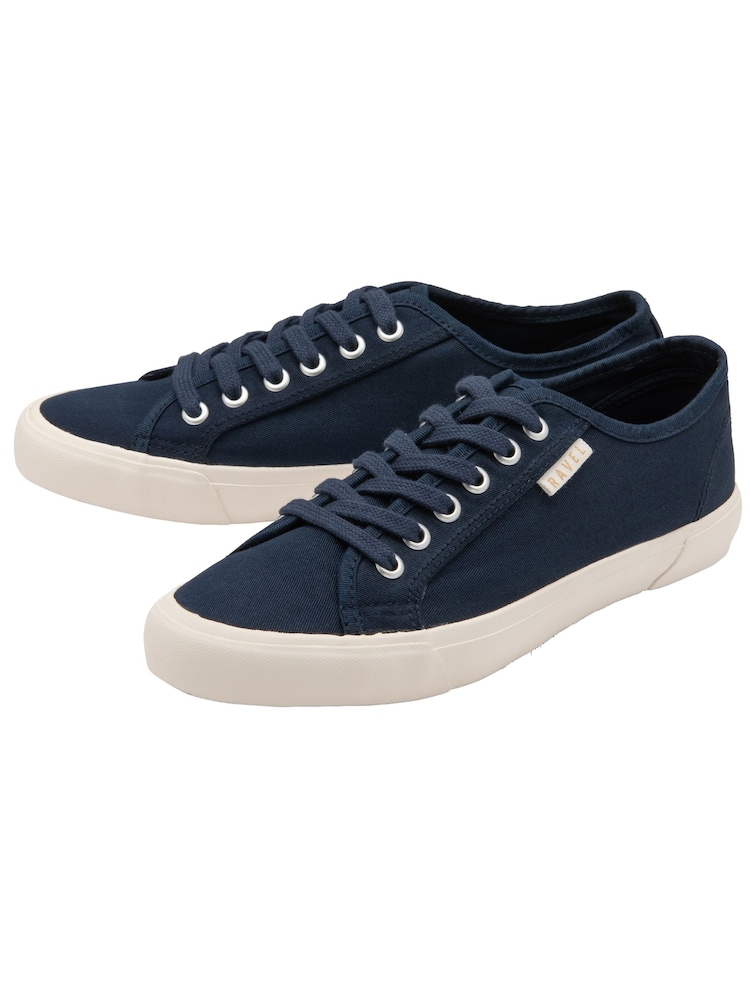 Ravel Blue Lace-Up Canvas Pumps - Image 2 of 4