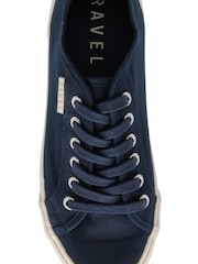 Ravel Blue Lace-Up Canvas Pumps - Image 4 of 4
