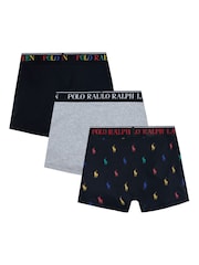 Polo Ralph Lauren Black Cotton Boxer Briefs 3 Pack - Image 2 of 8