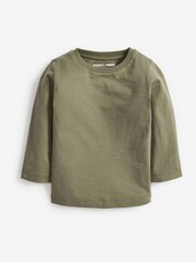 Black/White 5 Pack Long Sleeve T-Shirts (3mths-7yrs) - Image 4 of 7